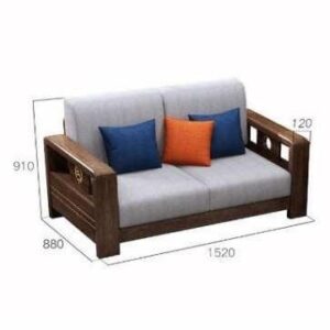 2-Seater Sofa 1520×880×910mm